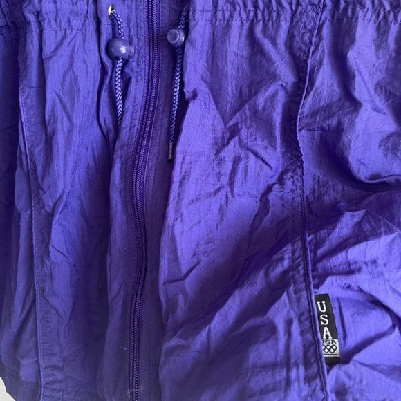 Vintage JC Penny Olympics Trench Track Warm up Coat Size L - Picture 6 of 7